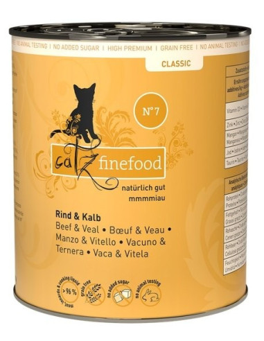 Catz Finefood Classic N.07 Wołowina i cielęcina 800g