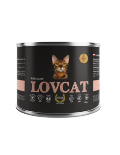 LOVCAT Pure Salmon - Łosoś 185g 2