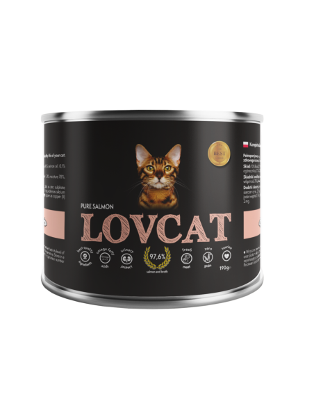 LOVCAT Pure Salmon Łosoś 190g LOVCAT Pure Salmon Łosoś 190g